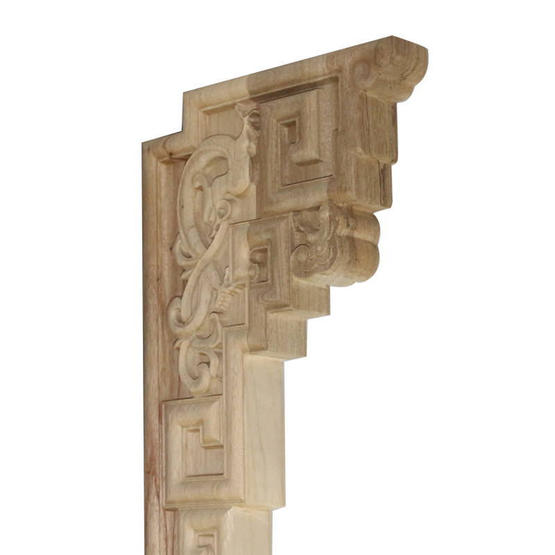 东阳木雕欧式柱头牛腿罗马柱头雕花梁托实木角花贴花古建装修