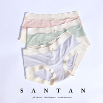 60 Modal Japanese ice silk underwear women without trace Wormwood antibacterial breifs summer students sweet low waist