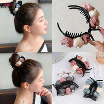 Grab clip large out meatball head ponytail buckle hair hairclip back Korean elegant temperament hair grab headdress