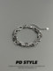 PDSTYLE LIGHT LIXURY RHINESTONE PRABPING TITANIUM Steel Cuban 팔찌 남성과 여성 고급 틈새 커플 액세서리 트렌디 한 제품 PDSTYLE LIGHT LIXURY RHINESTONE PRABPING TITANIUM Steel Cuban 팔찌 남성과 여성 고급 틈새 커플 액세서리 트렌디 한 제품