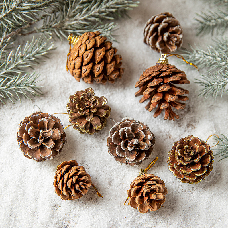 christmas pine cone pendant christmas tree decorations hanging ornament christmas ornaments hanging ornament diy material christmas new