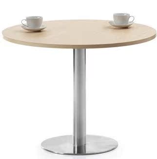 简约现代钢化玻璃圆桌子现代阳台休闲茶几洽谈桌接待桌会客桌