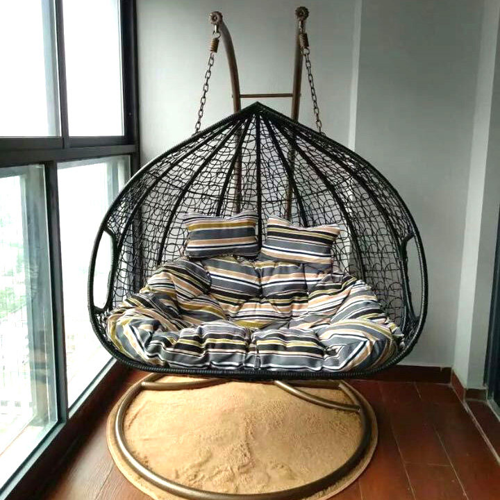 Buy Hanging basket Double rattan chair bird's nest hanging chair