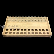 Custom cup holder Bamboo and wood bullet cup holder 48 holes 100 holes Foreign cup holder Backgammon cup holder Go cup holder