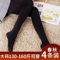 Small size spring and autumn thin stockings Spring and autumn anti-hook silk meat color Medium thick slightly thick students base socks pantyhose
