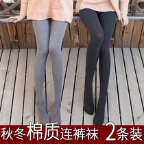 Autumn and winter warm thickened pantyhose spring and autumn cotton stockings womens black stockings leggings