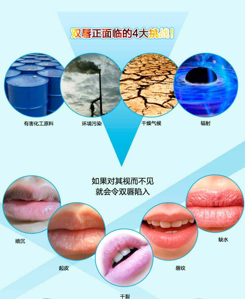 兰亭水果味润唇膏 男女通用无色滋润 淡化唇纹