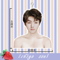 TFBOYS Wang Junkai with the surrounding star head figure figure figure human hanger to send poster to support female birthday gift