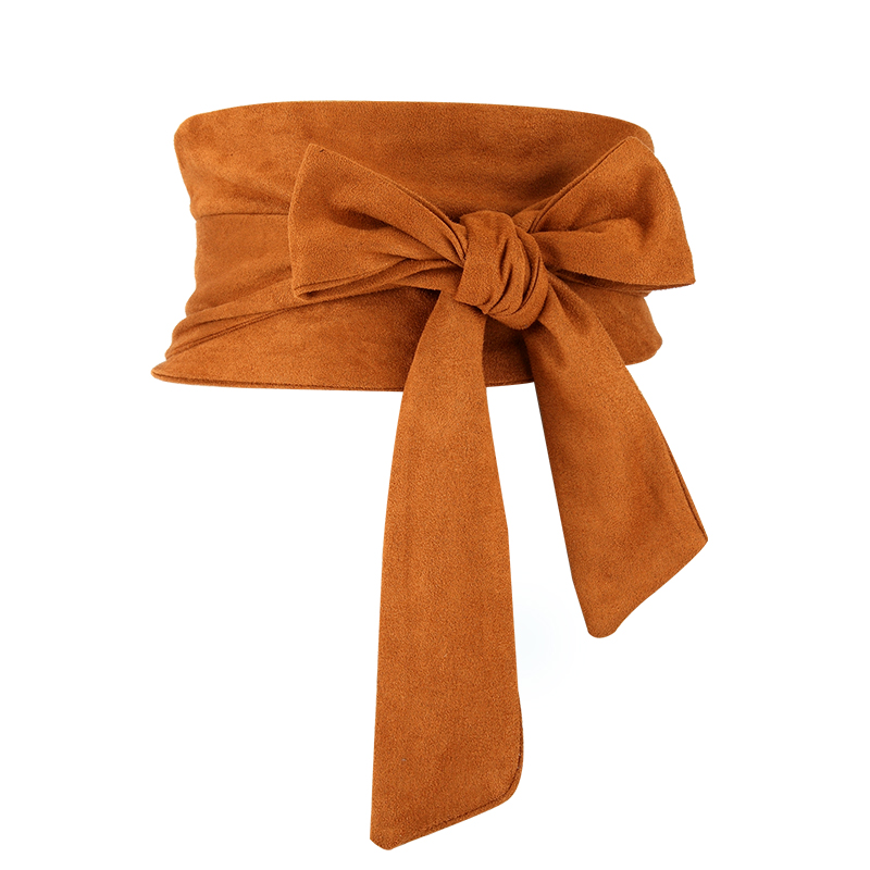 腰封绑带双圈束腰布腰带复古宽女士连衣裙装饰韩版简约百搭欧美潮