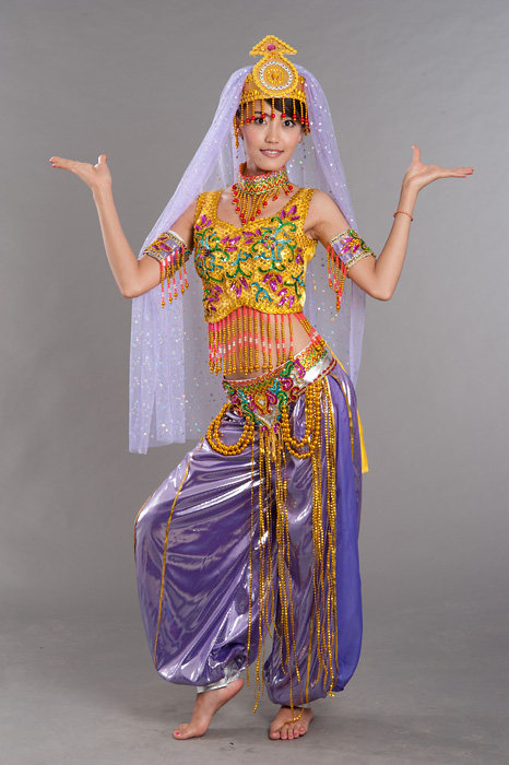 【彩衣朵朵】印度肚皮舞表演服装 民族舞蹈演出服饰 女装6334