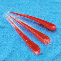 Disposable Spoon Long Handle Drop Spoon High Cup Red Long Spoon Alone Package Sweet Spoons Thickened Milkshake Yoghurt Spoon