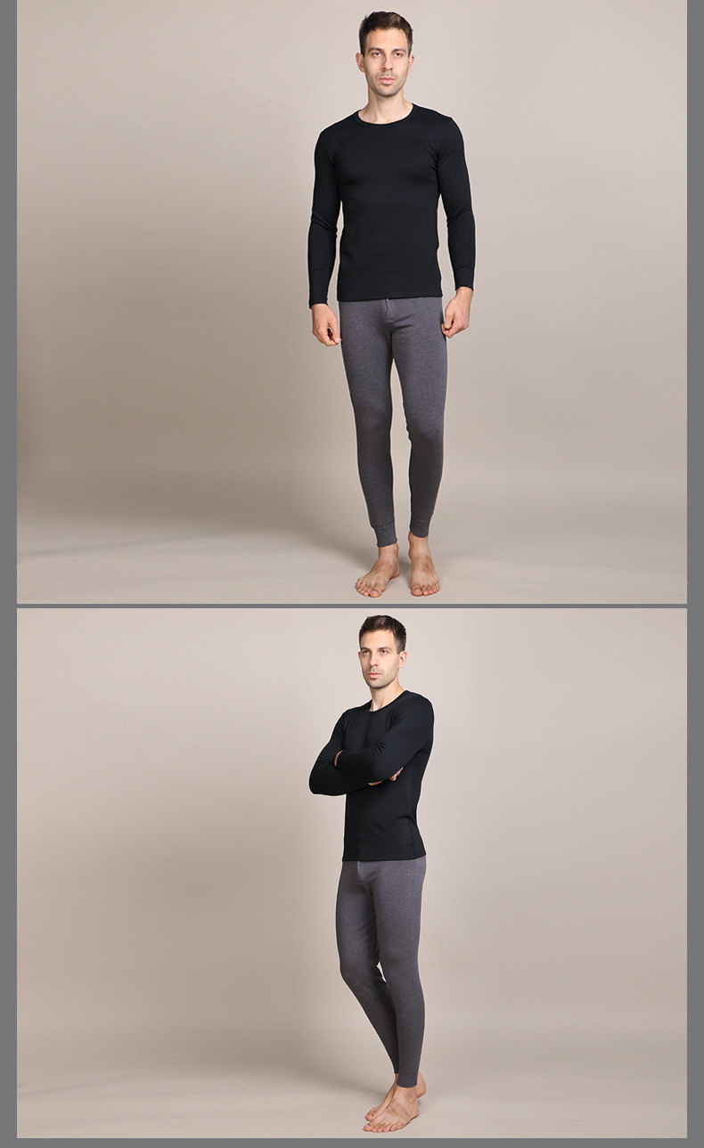 mexican/稻草人男士秋冬新品磨绒中厚秋裤单裤保暖裤棉裤25705ac