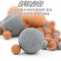 Crystal shrimp tank tourmaline ball mineral ball Maifanite water purification filter material live water culture bacteria