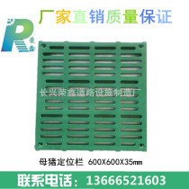 Leaking manure plate raising pig with BMC Composites Livestock Production Bed Care Leaking Slit Flooring 600 * 600 * 35