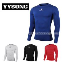 YYsong Kalme KELME men Sports Plus velvet padded pro tights long sleeve thumb buckle K15Z701