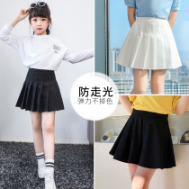 girls' summer mid-length children's skirt suit jk preppy style summer clothes children's black short skirt summer