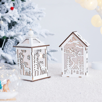Christmas festive atmosphere decoration ornaments night light box Christmas tree snowflake elk star Forest Light box pendant