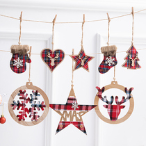 Christmas decorations Snowflake Pentagon Star Door Hanging Decoration Christmas Tree Decoration Ornaments Christmas Decoration Pendant