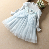 Frozen Princess Dress Girl Aisha Dress 2020 Autumn Dress Big Boy Western Birthday Dress New Year Skirt