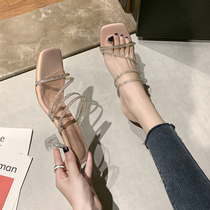 One word high heel sandal women slim fit with 2022 new summer tender dress fairy with cool drag womens wins