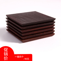 Tan bamboo coaster four-piece tea set accessories creative personality simple tea ceremony zero formula tea coaster set