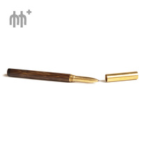 Golden silk bamboo water pen signature pen set Brass pen creative pen box can be used as incense store gift hand account stationery