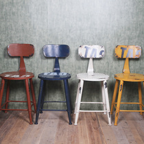 KY050 clearance specials-industrial style retro iron dining chair back chair restaurant cafe furniture seat chair