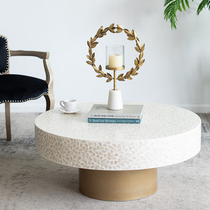 CJ008 modern luxury designer personality creative shell decoration living room coffee table tea table