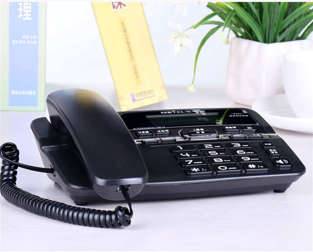 中诺t201宝泰尔有线座式电话机家用办公固定座机免电池来电显示_7折