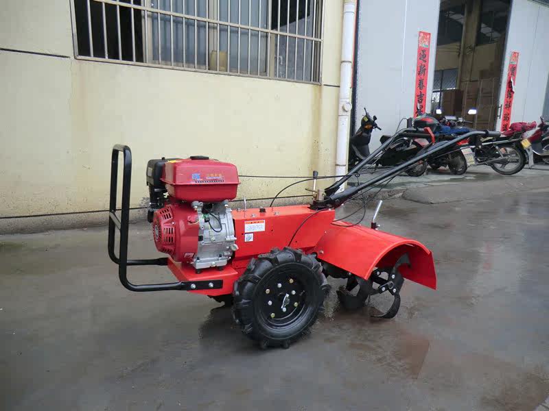 包邮后旋微耕机9马力柴油后旋微耕机旋耕机果园菜园帮手耕地机_双