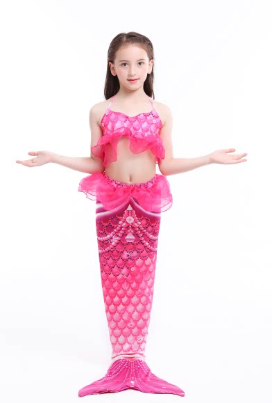 ins ເດັກຍິງໃຫມ່ mermaid costume ຫາງ swimsuit ຊຸດເດັກນ້ອຍ princess skirt ເດັກນ້ອຍແບ່ງປັນ swimsuit