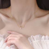 925 sterling silver all the way deer has your necklace 2021 new female light luxury niche design sense ins student choker
