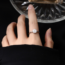 Ring female Sunflower light luxury niche exquisite fashion personality sterling silver index ins tide cold wind ring opening