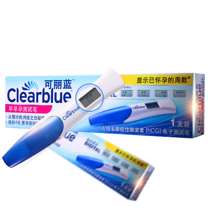 clearblue可丽蓝 验孕棒早早孕电子测试笔检测怀孕备孕试纸可丽兰产品展示图1