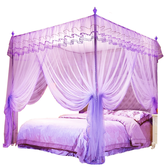 Putting 1.5 meters of mosquito net 1.2 Princess wind net red support 1.8m bed double home dormitory thickened encryption 2 meters Putting 1.5 meters of mosquito net 1.2 Princess wind net red support 1.8m bed double home dormitory thickened encryption 2 meters