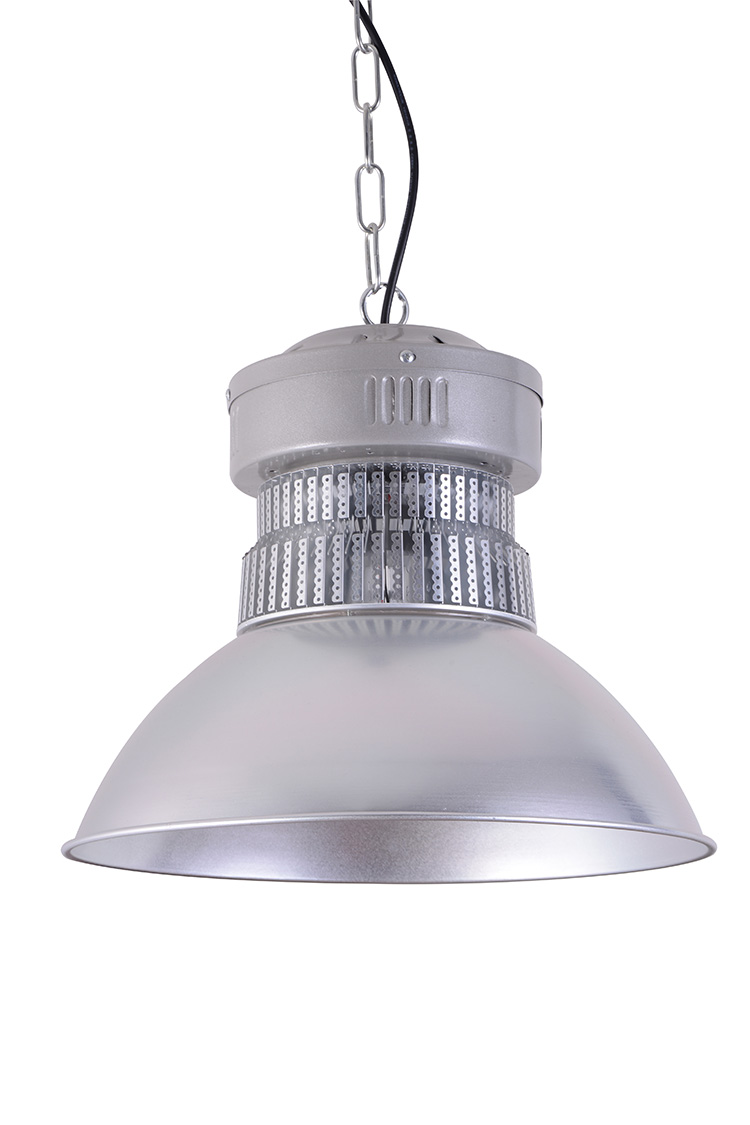 鳍片led工矿灯 工厂房灯 吊装黑色车间聚光工业程照明灯100w 200w