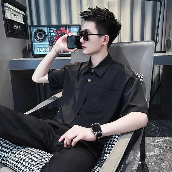 Men's short-sleeved shirts trendy British yuppie men's shirts without ironing 2025 new summer thin casual inch shirts
Men's short-sleeved shirts trendy British yuppie men's shirts without ironing 2025 new summer thin casual inch shirts