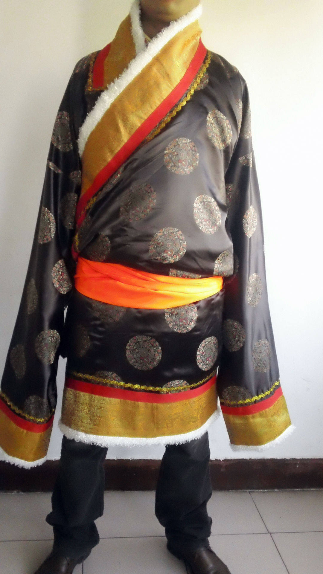 藏族男士夏装藏袍藏服男士服装舞蹈服装男士演出服藏装生活装