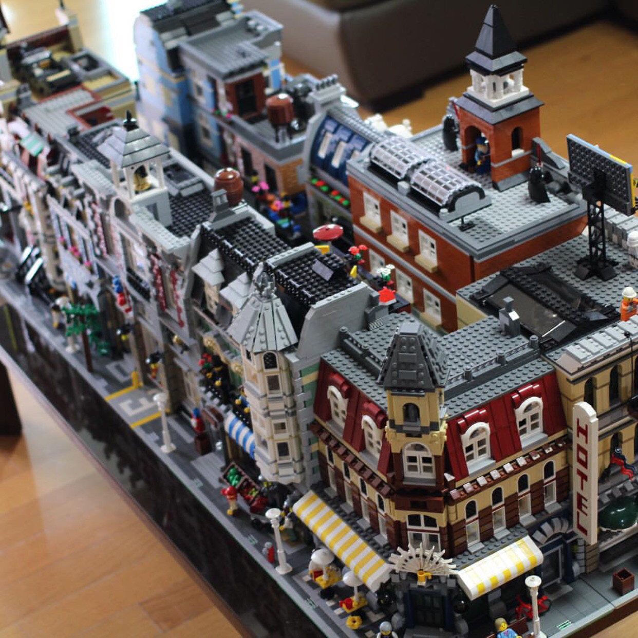 乐拼积木街景系列15008兼容乐高15037怀旧餐厅15010星堡中华街