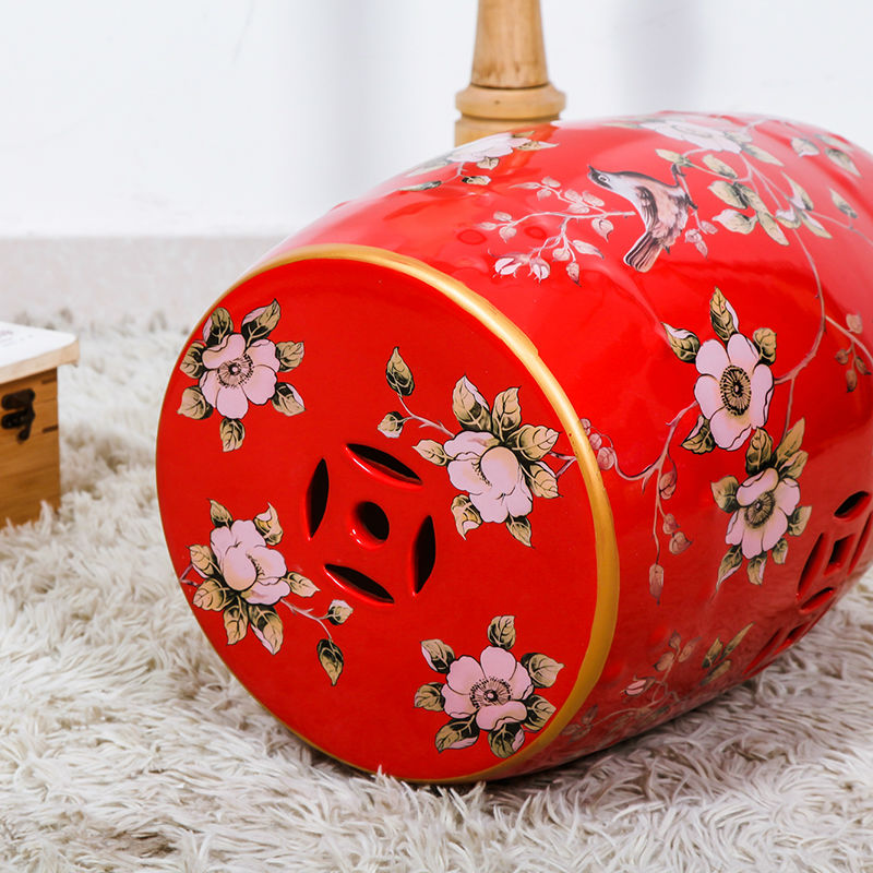 New Chinese style in shoes who with ceramic drum who archaize who pier embroidered pier home sitting room adornment ornament furnishing articles