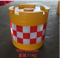 900 * 900mm anti-collision bucket Rotomolding water horse plastic reflective bucket sand bucket road isolation Pier