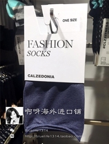 (Spot)Calzedonia womens straight version of dark blue fluorescent flash fashion socks elastic and comfortable