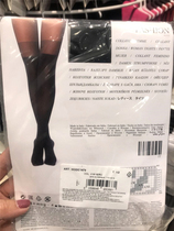 (Spot S M)Calzedonia women knee effect pantyhose thick and thin splicing striped leg stockings