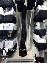(Spot S M)Calzedonia Black impermeable meat Bright diamond Black diamond Fashion pantyhose
