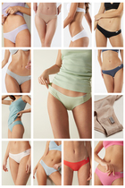 Intimissimi natural cotton series Womens simple cotton low waist multi-color briefs skin-friendly and comfortable