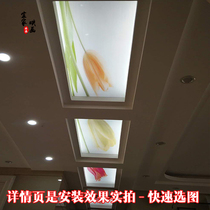 Art glass ceiling decoration background wall aisle porch transparent glass ceiling ceiling customer installation renderings