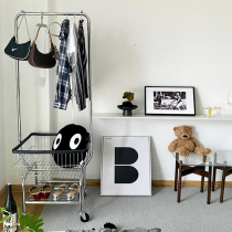 Welfare multi-home mobile hangers floor-to-floor bedroom simple clothes rack home hangers clothing store dedicated