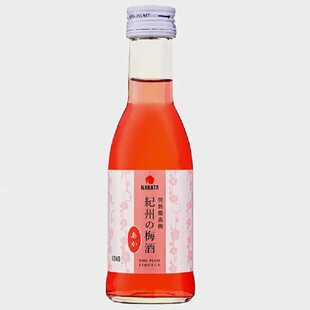 NAKATA中田日本进口瓶装芳醇红本格梅酒180ml洋酒