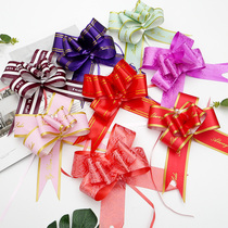 Wedding wedding supplies bow knots rose hand flower gift packaging happy word tie flower draw ribbon ribbon