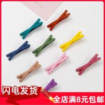 Net red hairclip cross word clip Japanese and Korean hipster hair card girl heart clip edge clip line small gift